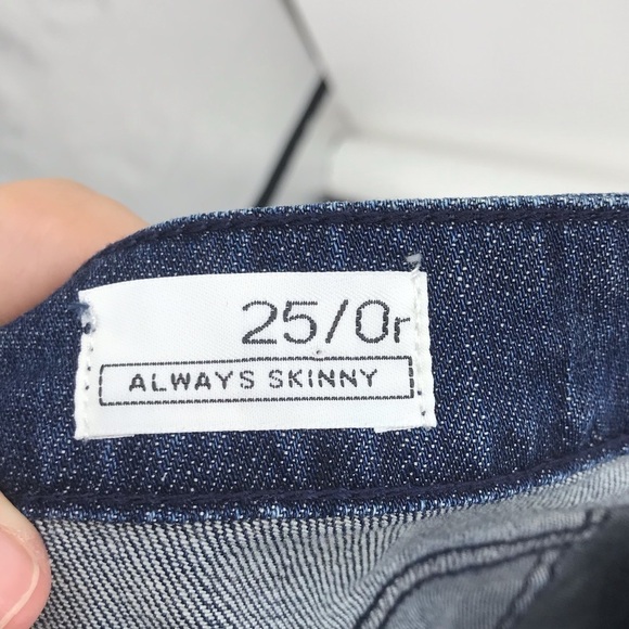 Gap Dark Wash Always Skinny Jeans Size 0 - Picture 4 of 7